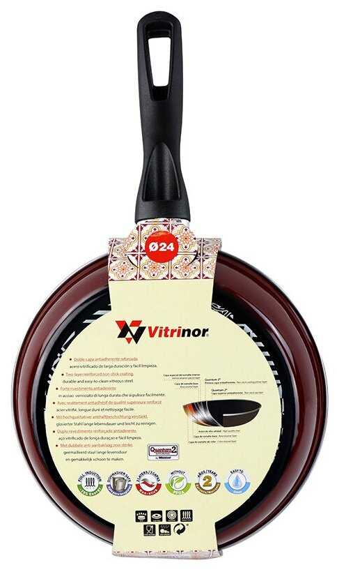 Сковорода Vitrinor Authentique Burgundy 24 фотография 2