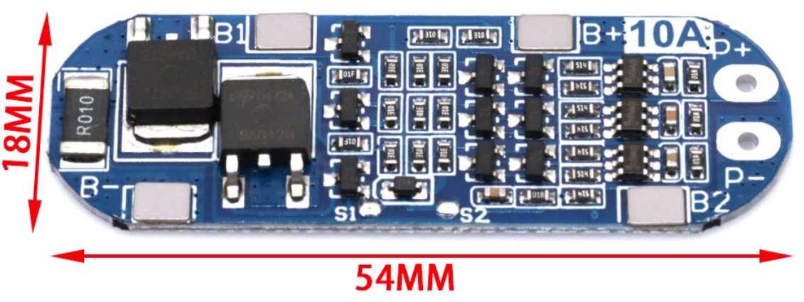 Плата BMS BMS 3S Run Energy (10A-12.6V) фотография 2