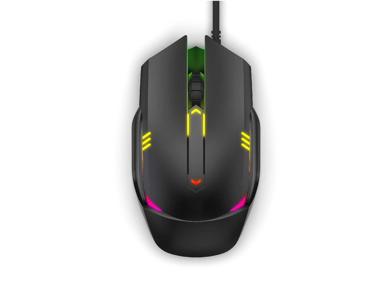 Игровая проводная мышь компьютерная TFN Saibot MX-1 black, проводная мышка фотография 2