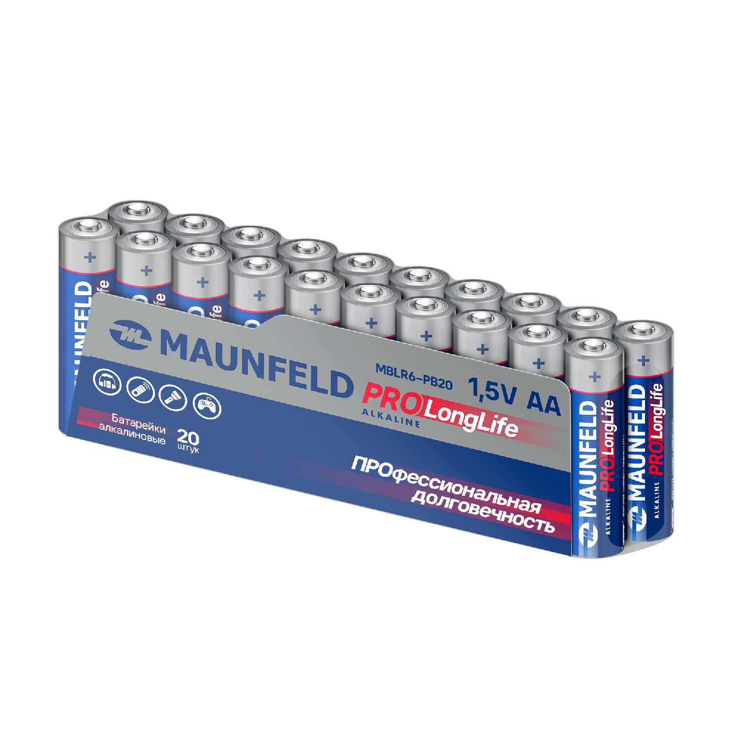 Батарейки MAUNFELD PRO Long Life Alkaline AA (MBLR6-BL4) фотография 7