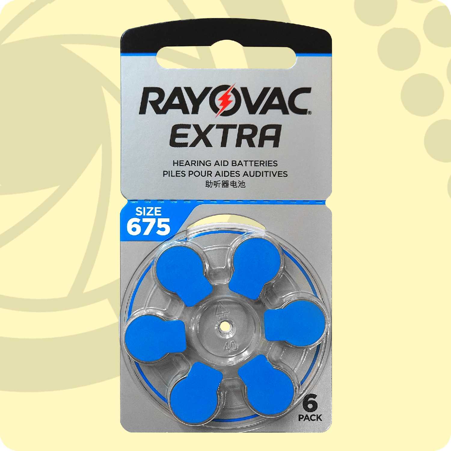 Батарейки Rayovac 675 (ZA675/PR44) фотография 2