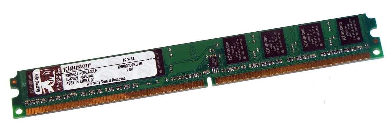 Оперативная память Kingston 1 ГБ DDR2 DIMM CL5 KVR800D2N5/1G фотография 8