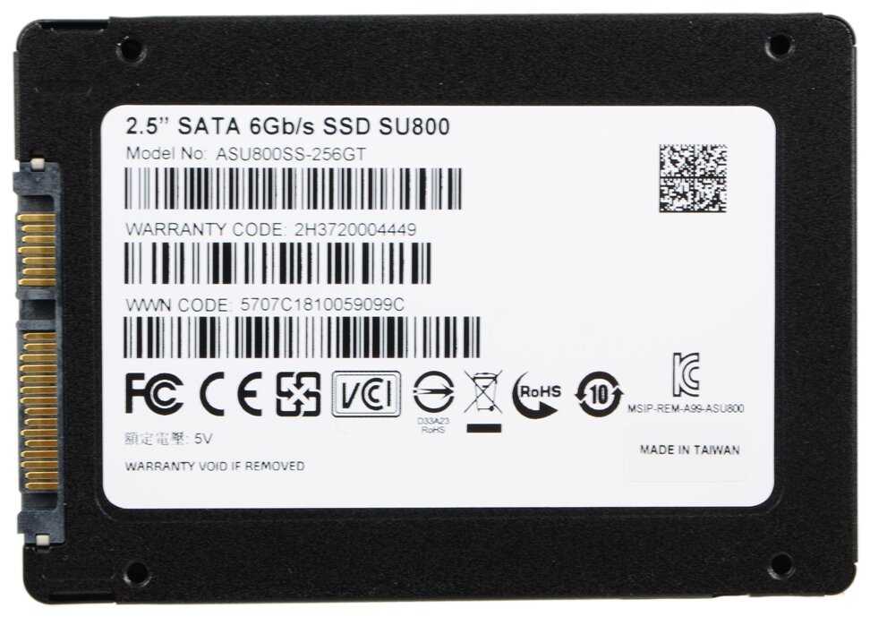 Твердотельный накопитель ADATA Ultimate SATA (ASU800SS-256GT-C) фотография 4