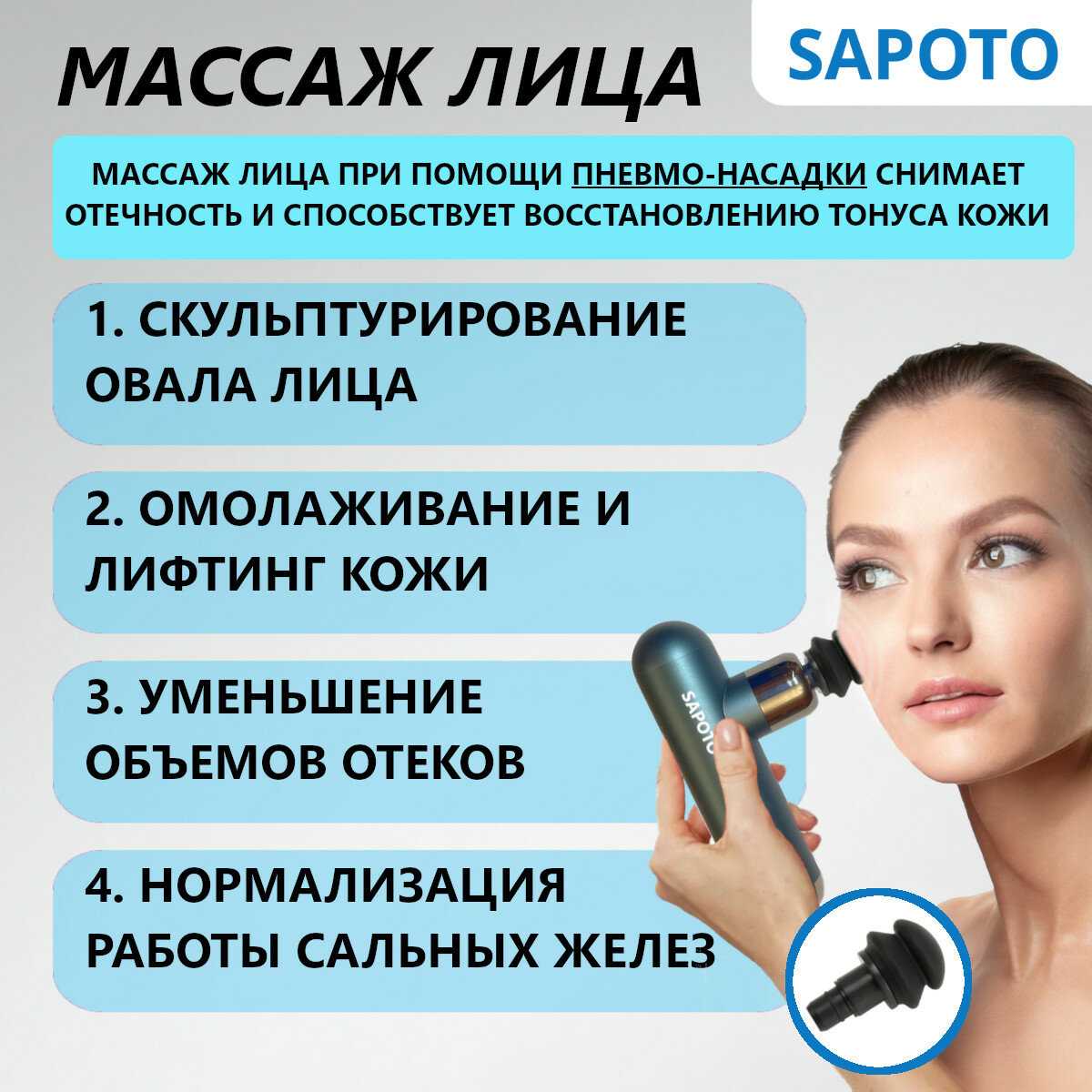 Перкуссионный массажер для тела SAPOTO Mini (SAPOTO) фотография 4