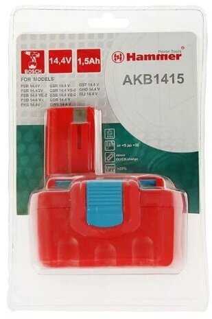 Аккумулятор Hammer Akb1415 (Li-Ion 14.4 В) фотография 11