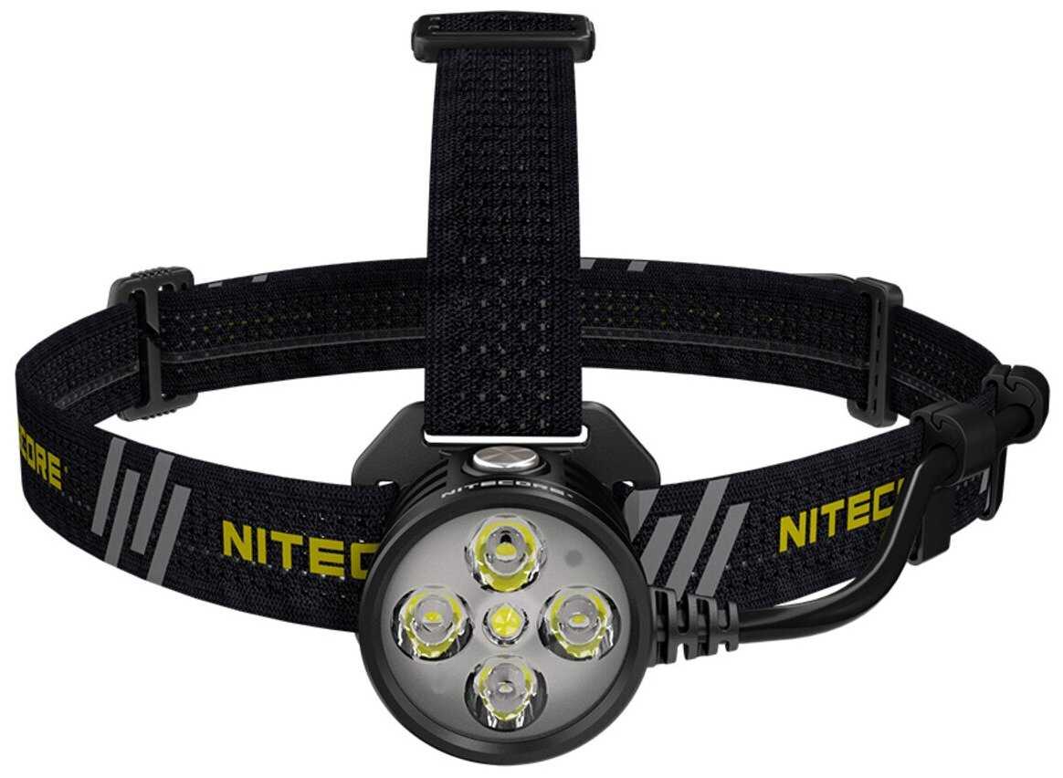 Налобный фонарь Nitecore HU60 CREE 4*XP-G3 S3+XHP35HDE2 , 1600 люмен, регулируемый фокус фотография 1