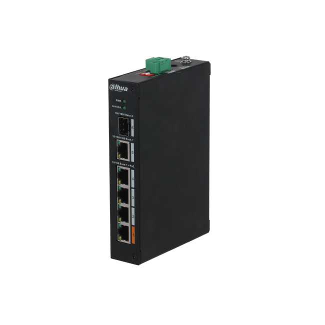 Коммутатор DH Защищенный 4-портовый РОЕ коммутатор (PFS3106-4ET-60) фотография 1