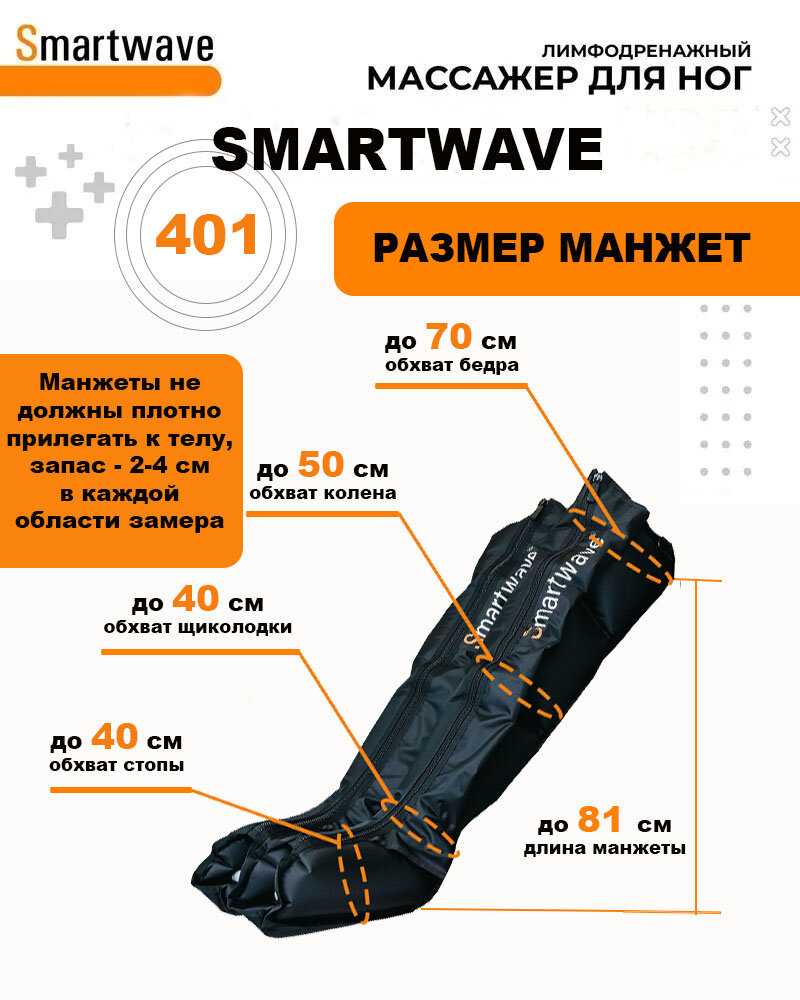 Массажер для ног SMARTWAVE 201. Массажер прессотерапии и лимфодренажа с инфракрасным прогревом фотография 1