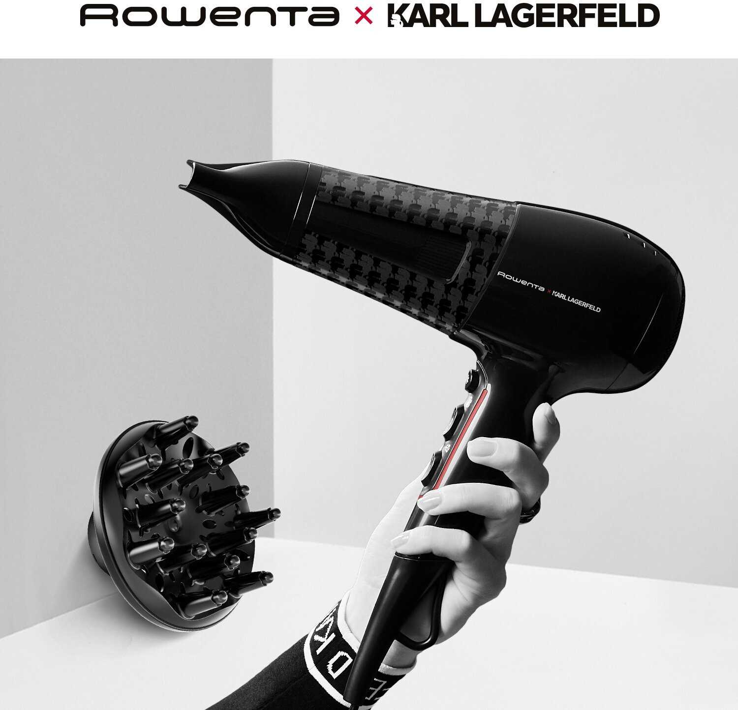 Фен для волос Rowenta Karl Lagerfeld (CV591LF0)
