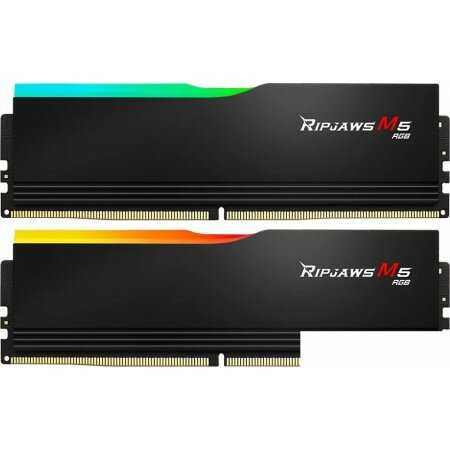 Оперативная память G.Skill Ripjaws M5 RGB [2x32ГБ DDR5 6400 МГц] [F5-6400J3239G32GX2-RM5RK]