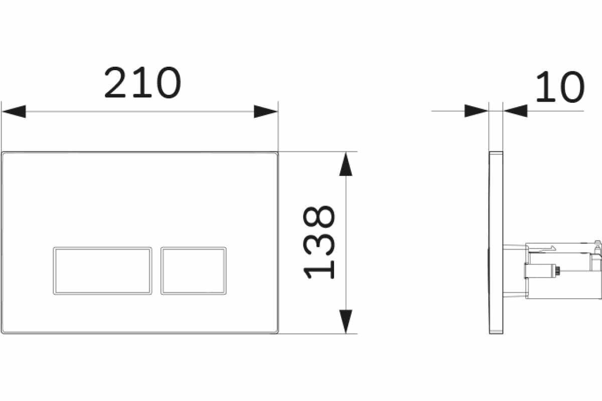Кнопка смыва AM.PM Pro S (I0470) фотография 7