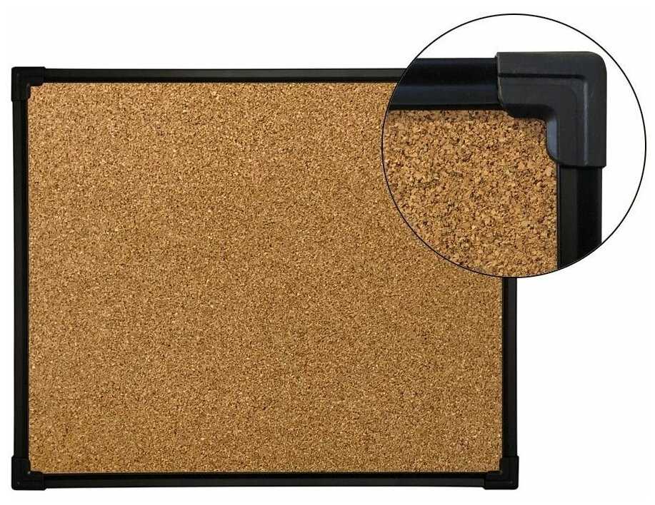 Доска пробковая BoardSYS Доска пробковая 90х120 (BoardSYS) фотография 1