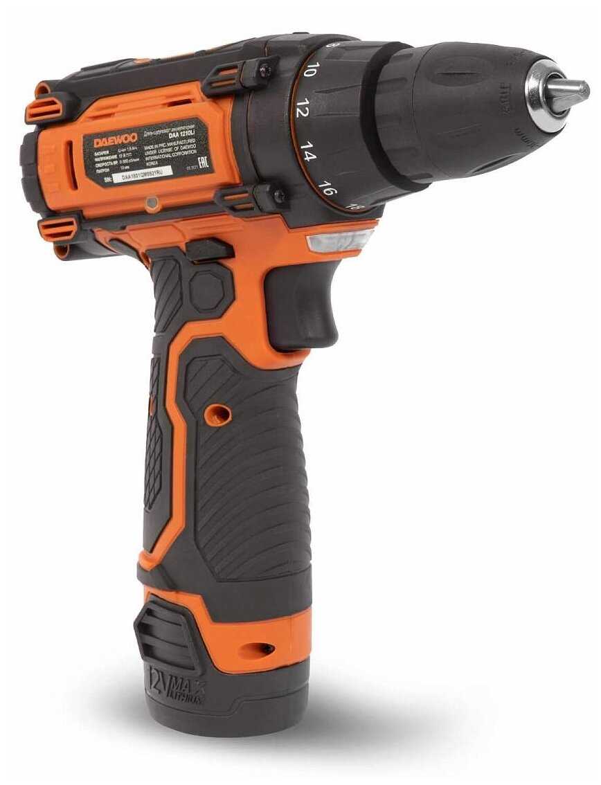 Аккумуляторная дрель-шуруповерт Daewoo Power Products DAA 1210Li фотография 5