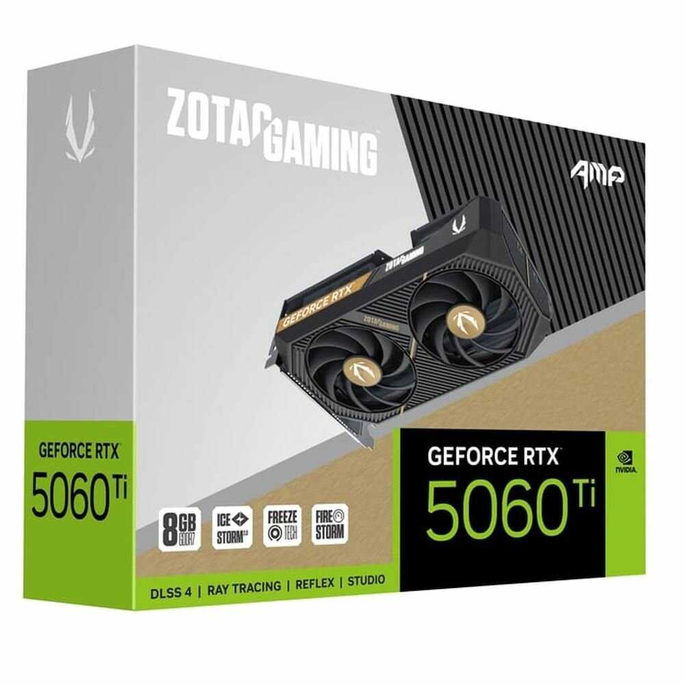 Видеокарта Zotac GeForce RTX 5060 AMP [8GB, GDDR7, 128-bit, 3xDP, HDMI, 2FAN] фотография 3