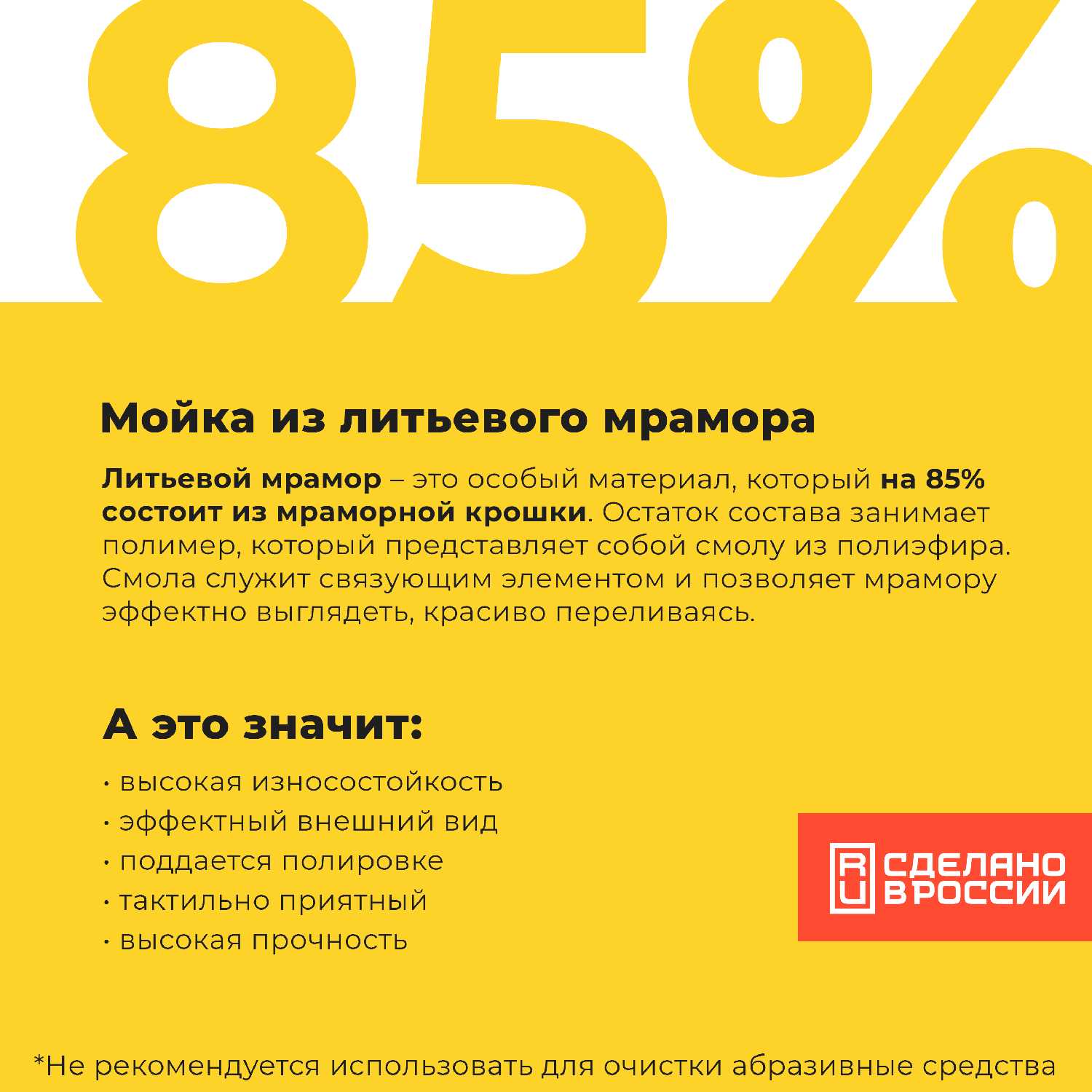 Мойка кухонная GranRus прямоугольная (55,5х51 см) фотография 7