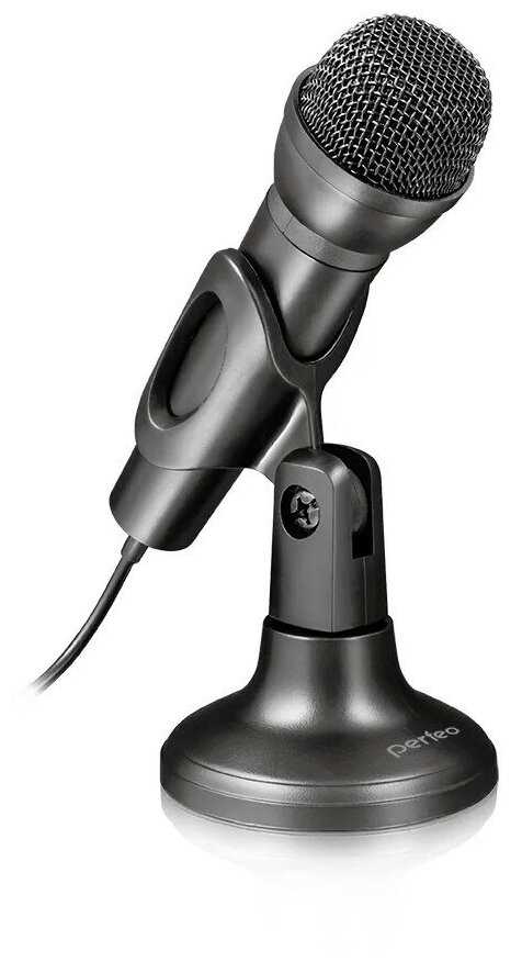 Микрофон компьютерный Perfeo M-4 (кабель 1,8 м, разъём 3,5 мм)