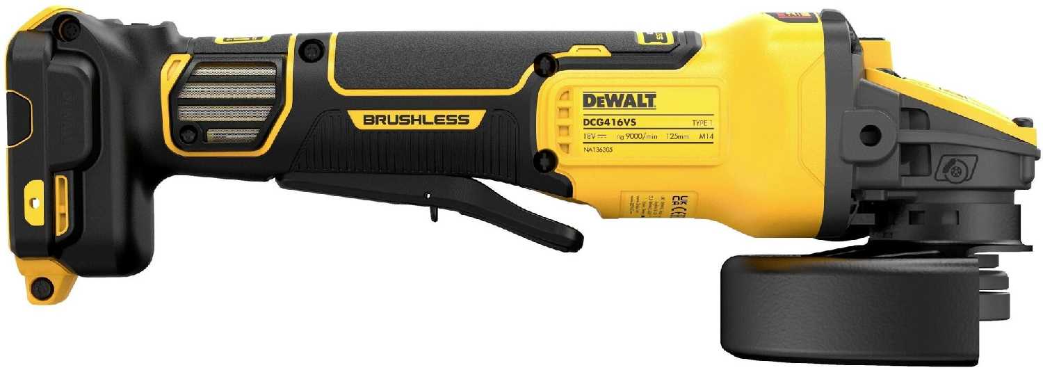 Угловая шлифовальная машина DeWalt Угловая шлифовальная машина (DCG416VSN-XJ) фотография 3