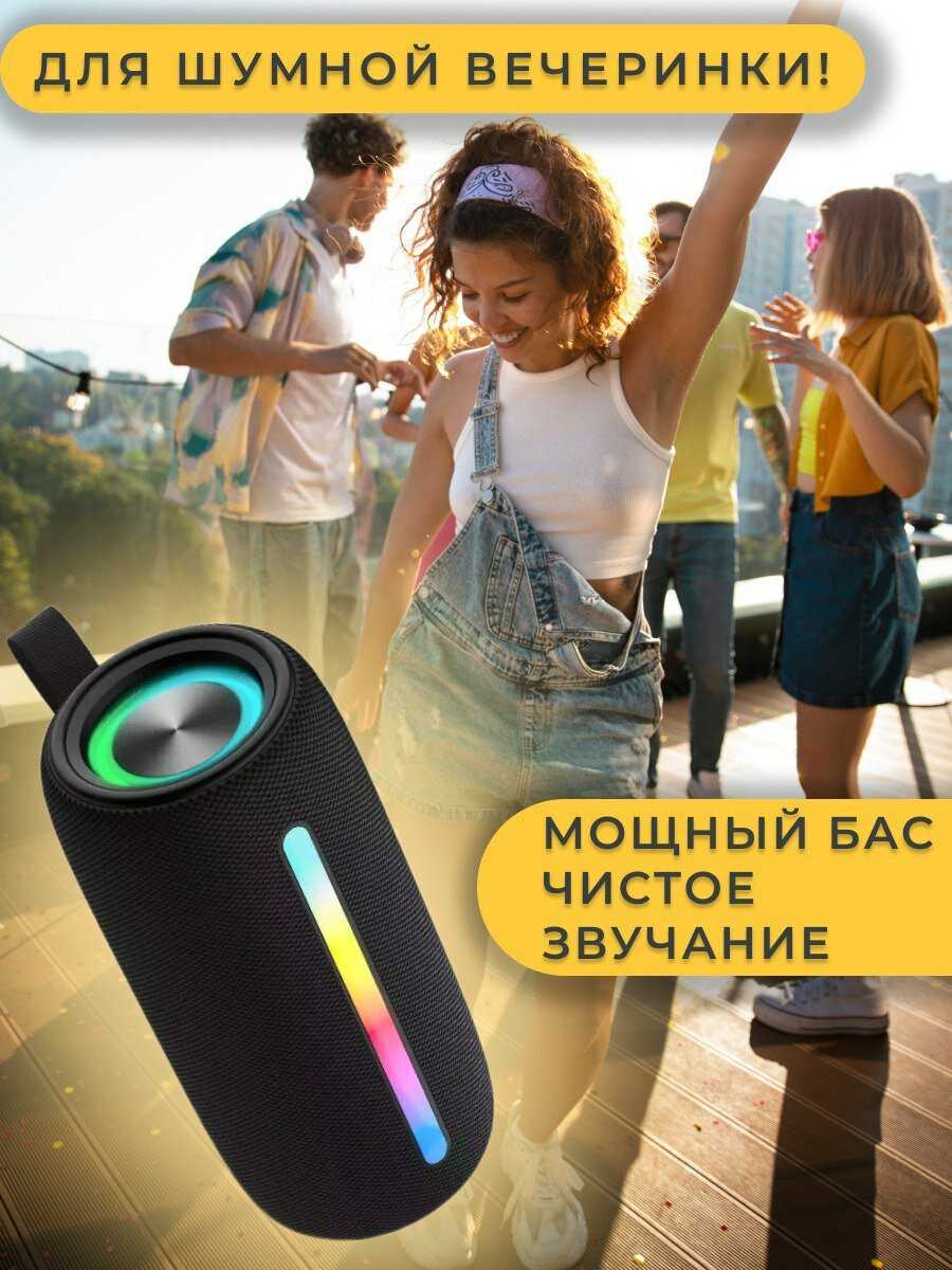 Колонка блютуз Портативная колонка (с FM радио и USB флешкой) фотография 18