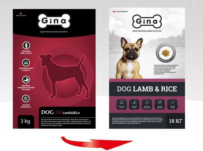 Корм для собак Gina Dog Lamb & Rice фотография 3
