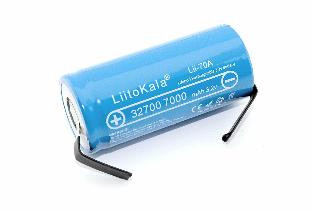 Аккумулятор LiitoKala 32700 LiFePO4 3.2В 7000mAh (Lii-70A) фотография 5