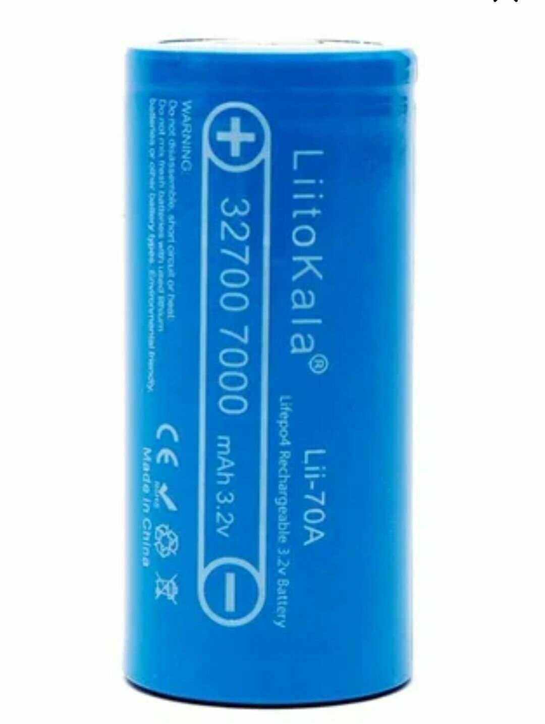 Аккумулятор LiitoKala 32700 LiFePO4 3.2В 7000mAh (Lii-70A) фотография 6