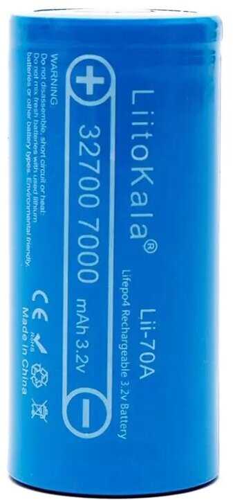 Аккумулятор LiitoKala 32700 LiFePO4 3.2В 7000mAh (Lii-70A) фотография 4