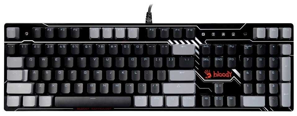 Клавиатура A4Tech Bloody B808N механическая черныйсерый USB for gamer LED фотография 8