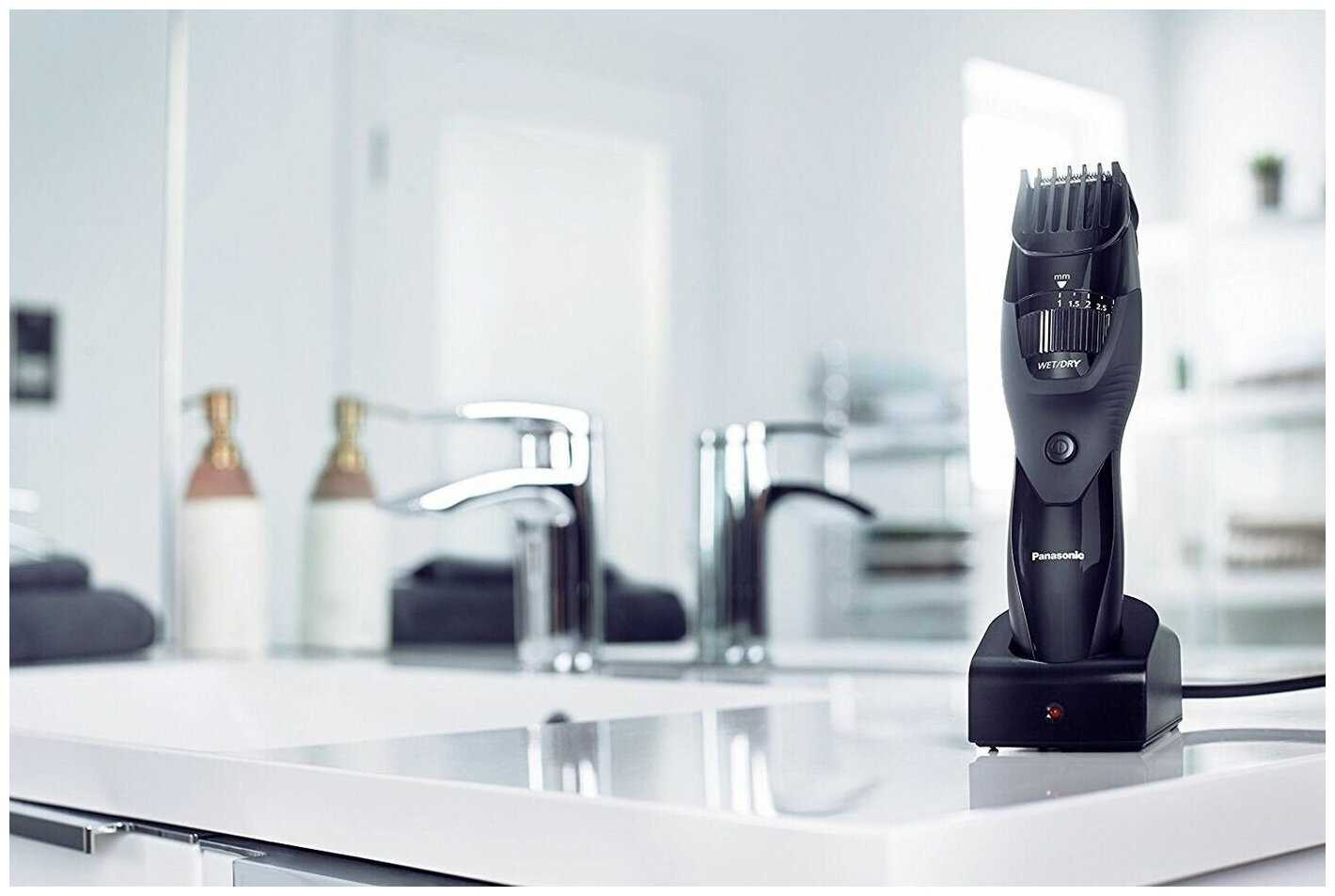 Триммер для бороды и усов PANASONIC ER-GB42-K520 черный фотография 3
