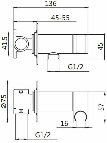 Встраиваемый смеситель Shevanik S147G фотография 29