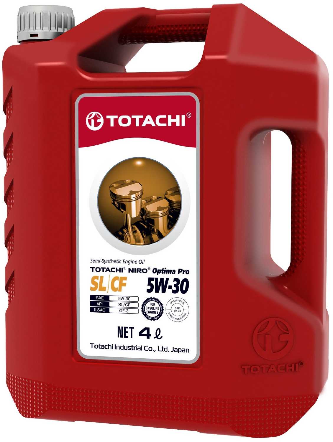 Полусинтетическое моторное масло TOTACHI NIRO OPTIMA PRO Semi-Synthetic SL/CF 5W-30