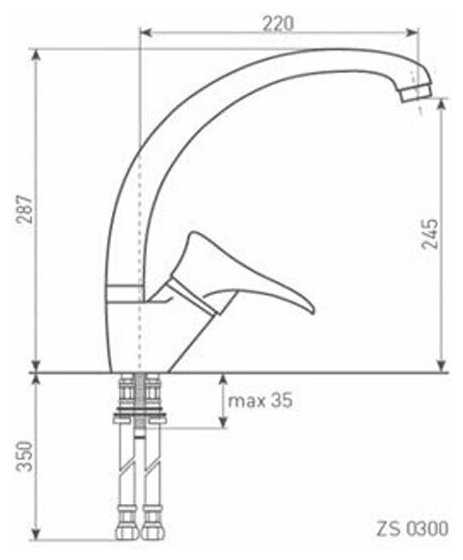 Смеситель Zigmund & Shtain ZS 0300 фотография 3