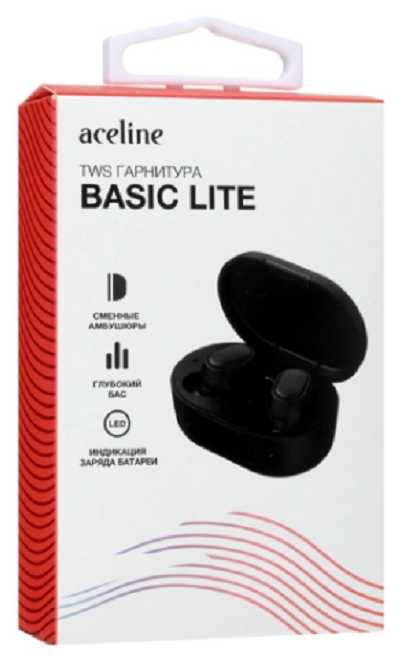 Наушники TWS Aceline Basic Lite черный фотография 9