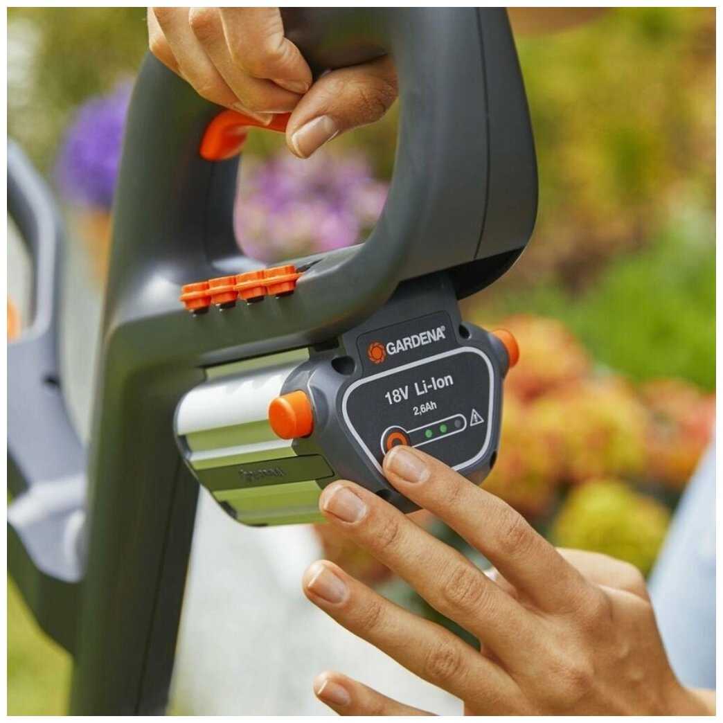 Триммер электрический GARDENA ComfortCut Li-18/23 (9878-20) фотография 5