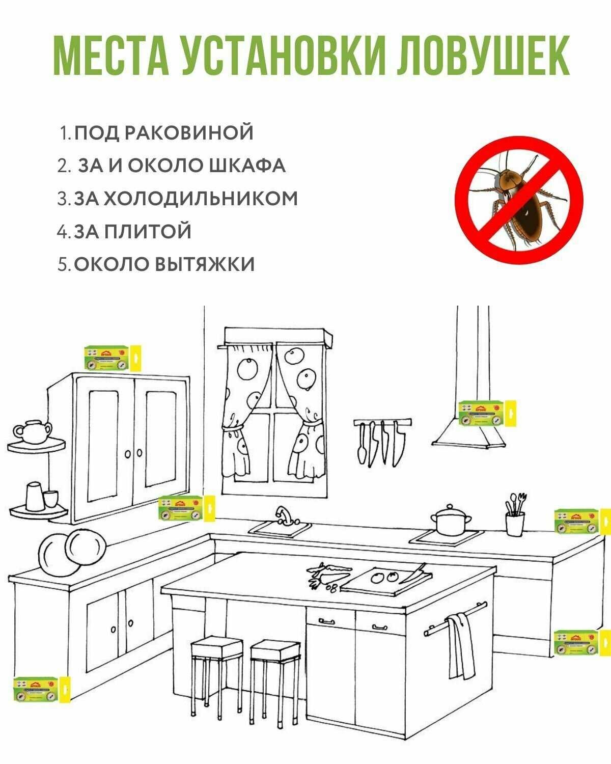 Argus Аргус Клеевые ловушки от тараканов с приманкой (8 шт) фотография 3