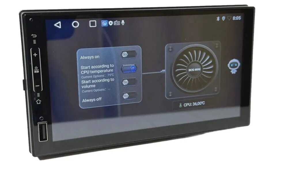 Автомагнитола BOS-MINI 8702 Pro 7 Дюймов 2/32GB (Android 12/Bluetooth/USB/AUX/FM) фотография 9