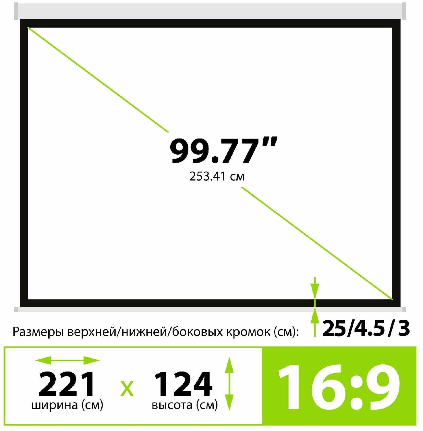 Рулонный cactus Motoscreen (CS-PSM-124x221) фотография 7