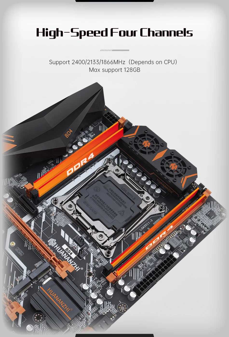 Комплект Материнская плата X99 Huananzhi BD4 (Xeon E5 2680v.4) фотография 5