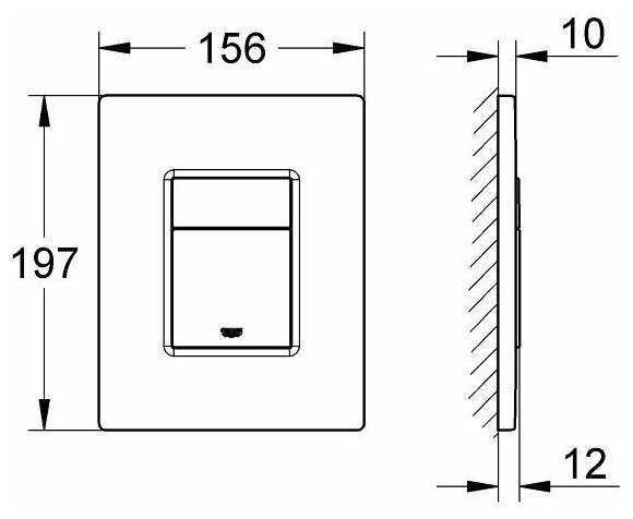 Кнопка смыва Grohe Skate Cosmopolitan 38732P00 фотография 4
