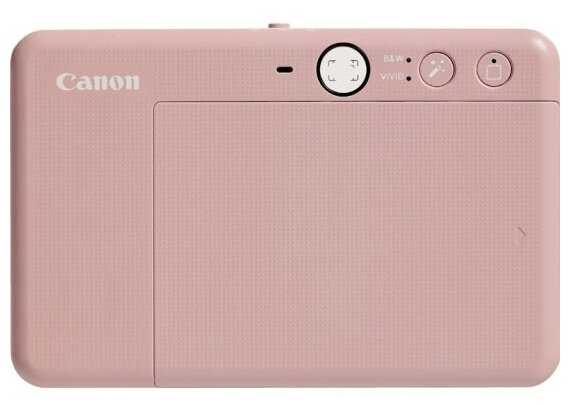 Камера и принтер моментальной печати Canon Zoemini S2, розовое золото фотография 8