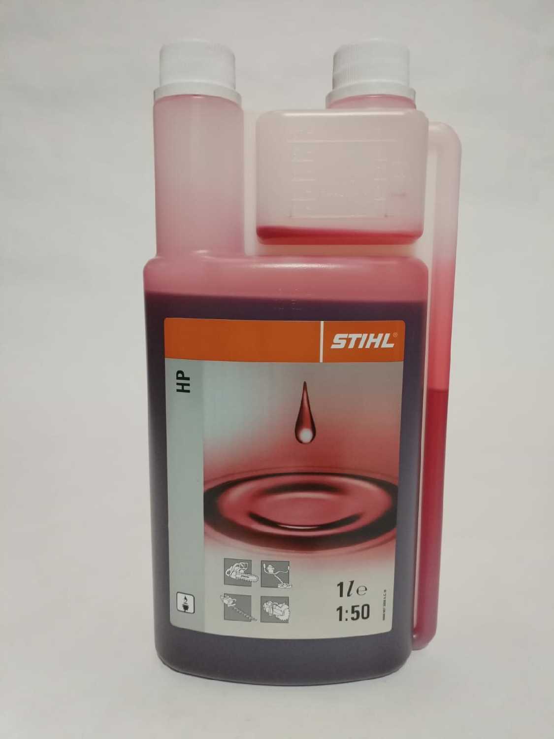 Комплект из двух канистр моторного масла STIHL с дозатором, 1 литр, 2 штуки (2x1) фотография 1