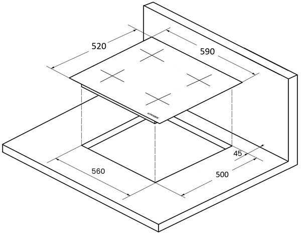 Индукционная варочная панель Kuppersberg ICS 604 (GR) фотография 5
