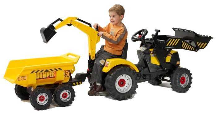 Веломобиль Falk Трактор-экскаватор с прицепом 1000W/1005W/1002W фотография 4