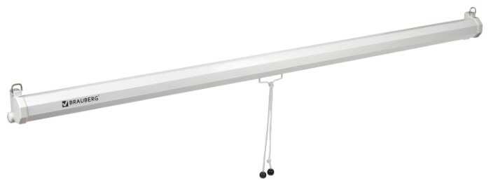 Рулонный матовый белый экран BRAUBERG Wall 236727 фотография 4