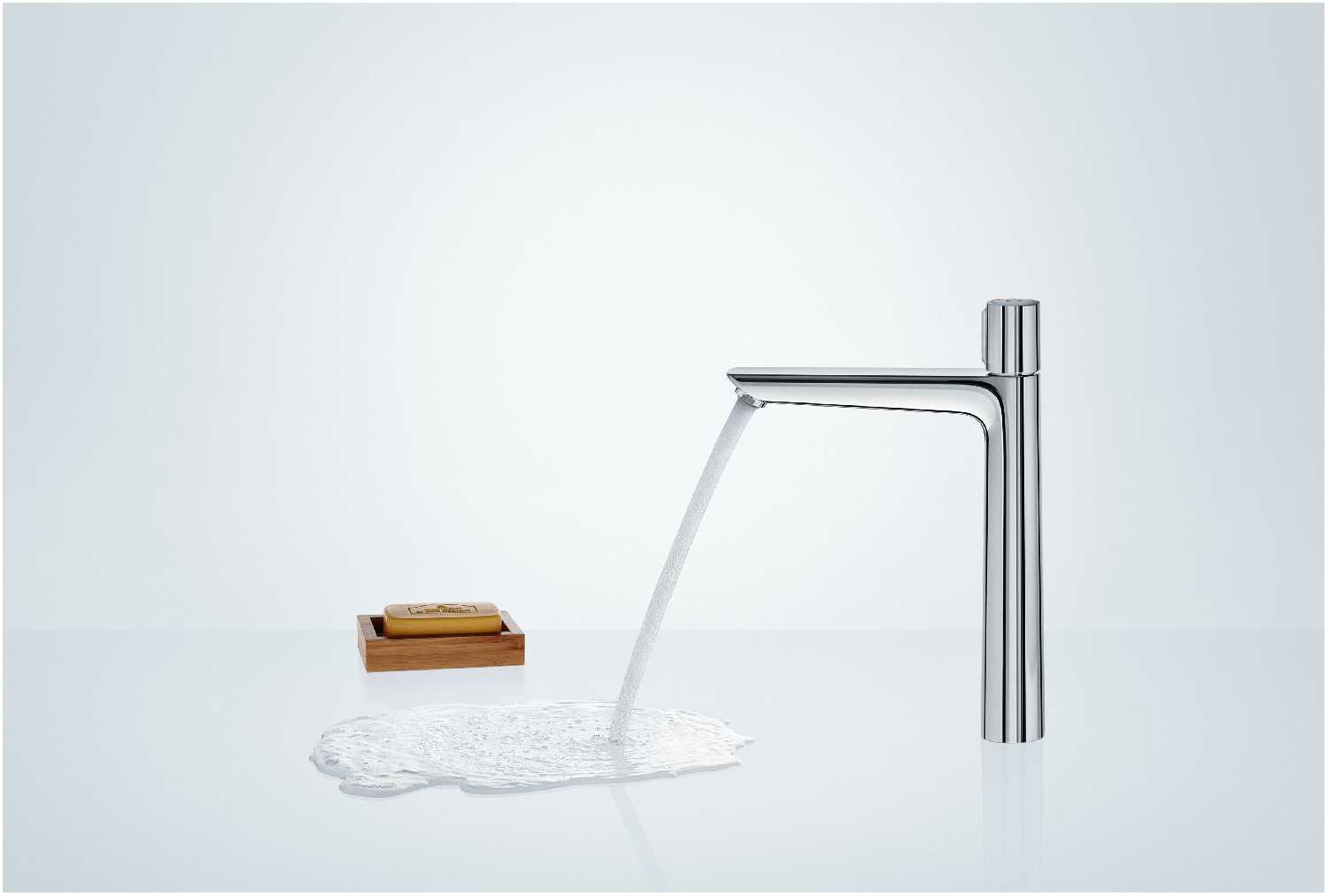 Смеситель для раковины (умывальника) hansgrohe Talis Select E 71753000, нажимной фотография 7