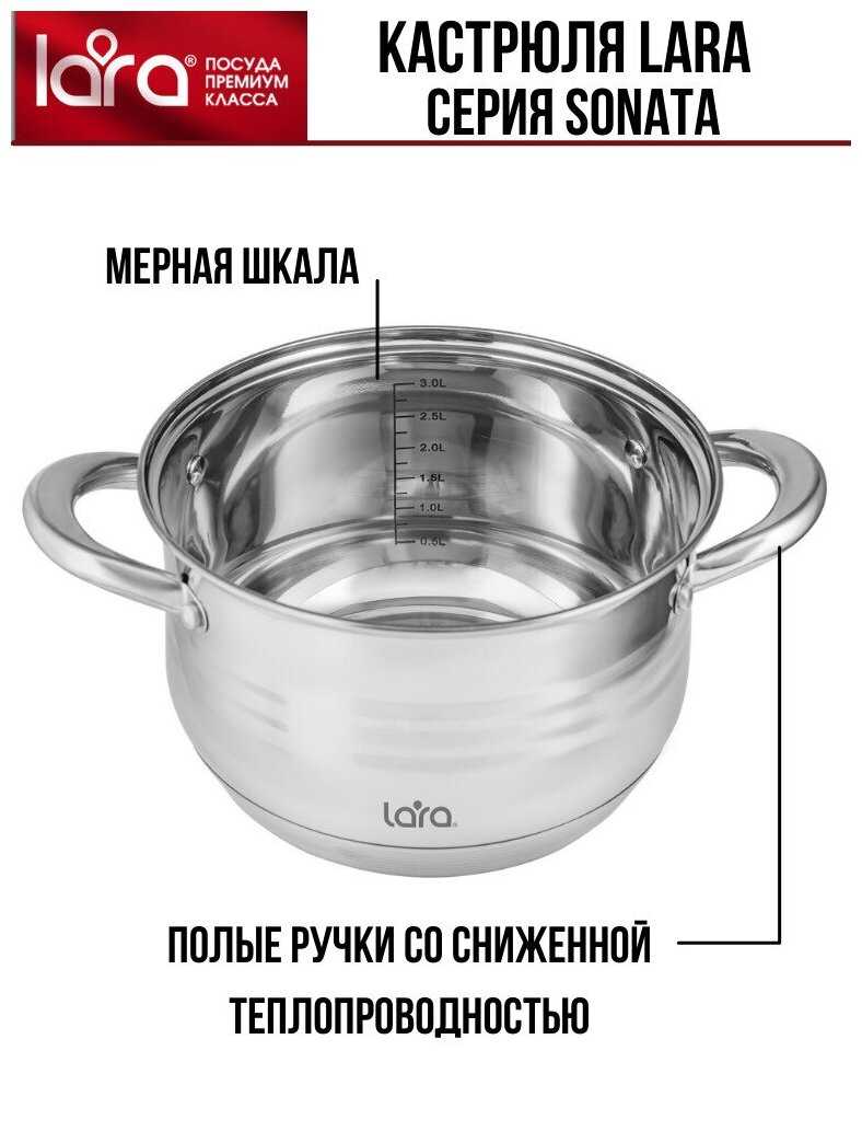 Кастрюля LARA Sonata фотография 7