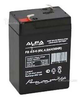 Аккумуляторная батарея ALFA Battery FB 4.5-6 (6В) фотография 8