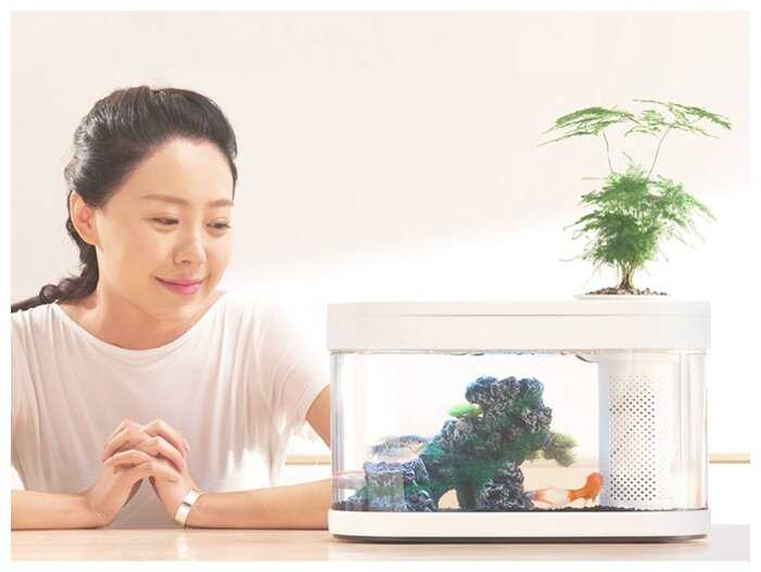10 л Xiaomi Geometry Fish Tank Aquaponics Ecosystem (HF-JHYG001) фотография 11