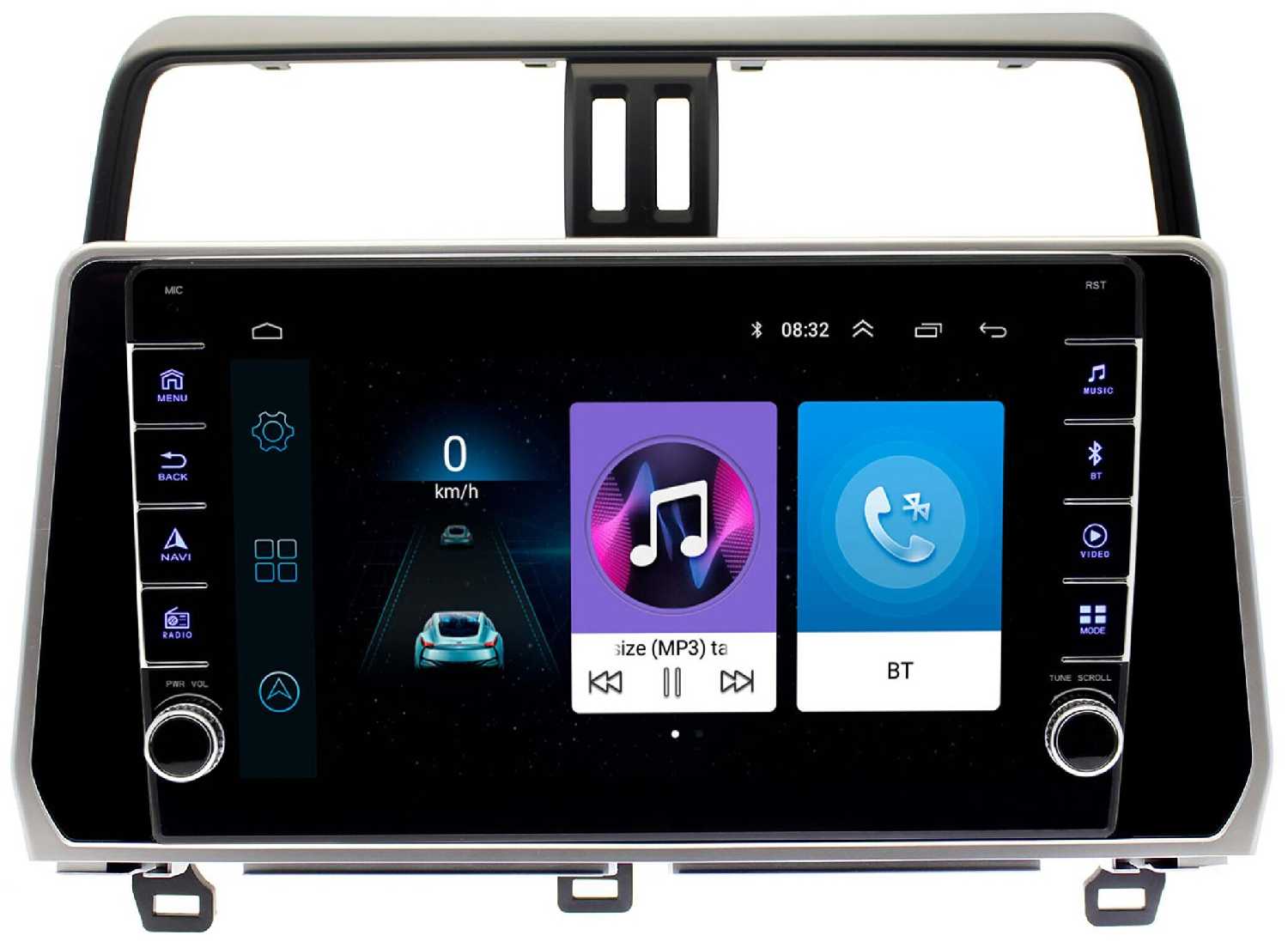 Штатная магнитола Wide Media Toyota Land Cruiser Prado 2017+ [Android 10, WiFi, 2/32GB, 4 ядра]