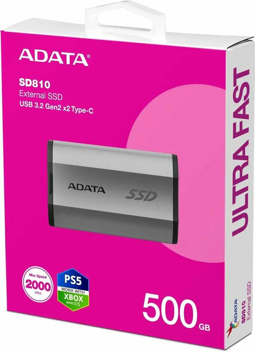 Внешний жесткий диск SD810 512GB USB3.2 фотография 5