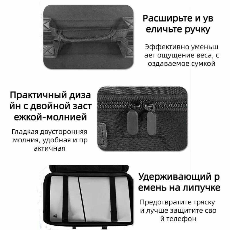 Сумка Sony Сумка квадратная для Sony Playstation 5 Slim и геймпадов Dualsense фотография 17
